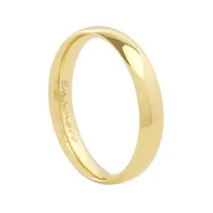 Argolla confort 4mm oro 10k