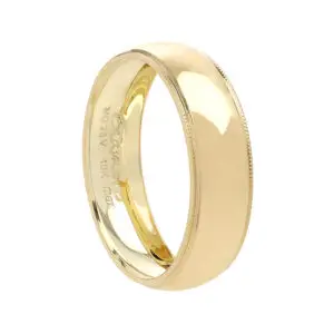 Argolla clásica 6mm en oro 10k