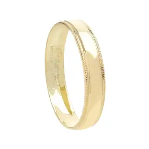 Argolla clásica 4mm en oro 10k
