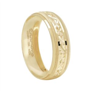Argolla clásica diamantada 6mm