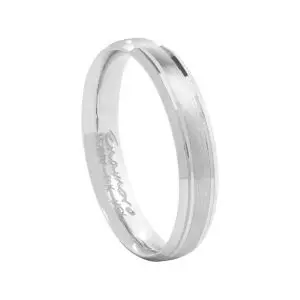 Argolla confort mate blanco 4mm